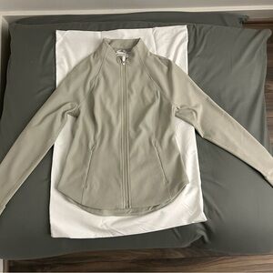 ATHLETA Salutation Ribbed Jacket (Women's Gray/Taupe/Greige/Beige Jacket) BNWT